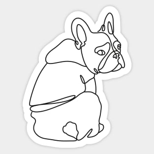 Cute Bulldog Dog Sticker